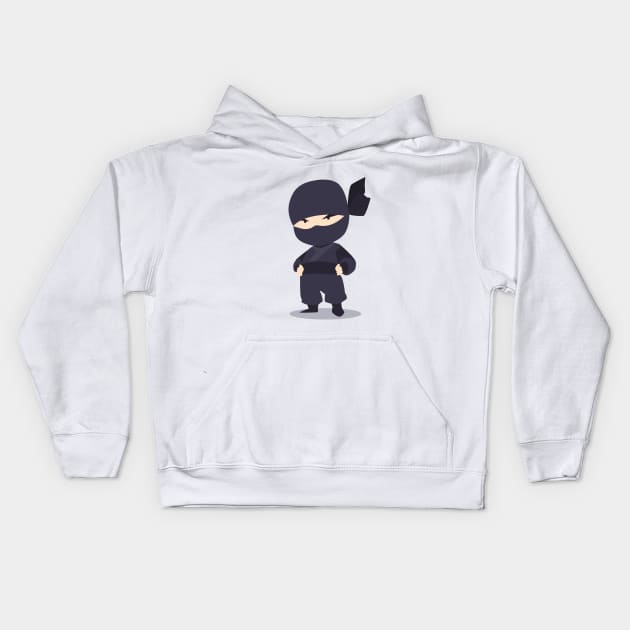 Japanese Ninja Kids Hoodie by clgtart